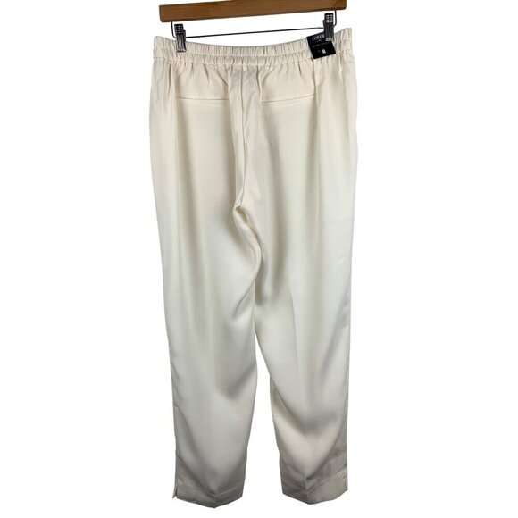 J.Crew Jamie Pants Womens Size 8 Ivory Polyester Elastic Waistband - Picture 2 of 4